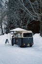 Snowy Coffee Truck in Sapporo, Japan