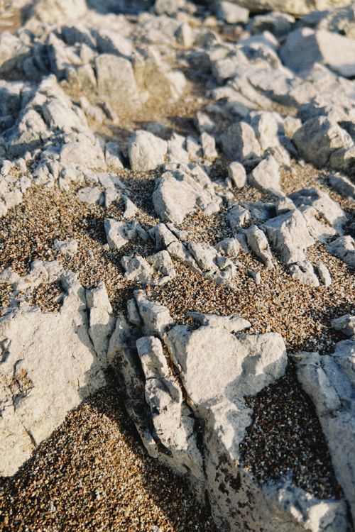 Free Close-up view of rocky and sandy terrain in Almaty Region, Kazakhstan. Stock Photo