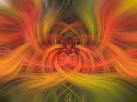 Dynamic abstract swirl with vibrant autumn hues, creating a mesmerizing artistic effect.