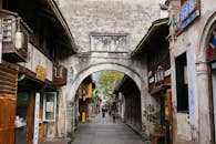 Historic Street Scene in Ancient Chinese City