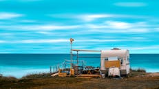 希腊克里特岛地中海舒适的大篷车