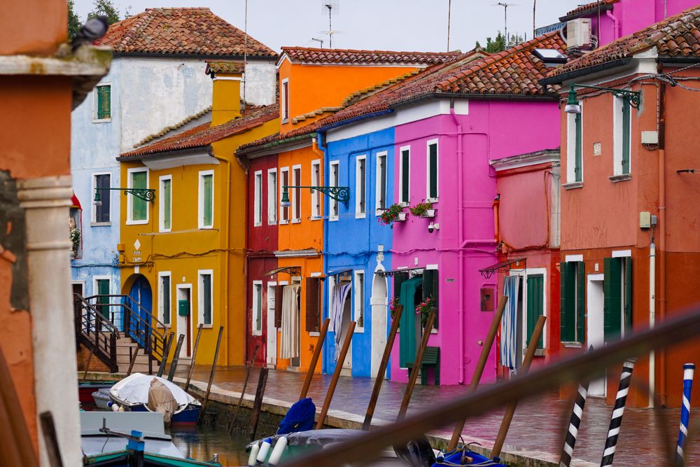 Burano kleurrijke huizen