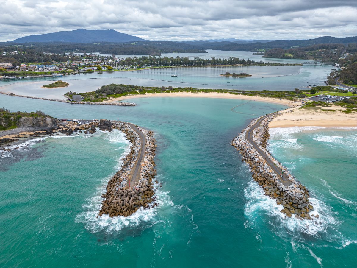 Aerial View of Tathra Beach and Wharf, Australia · Free Stock Photo