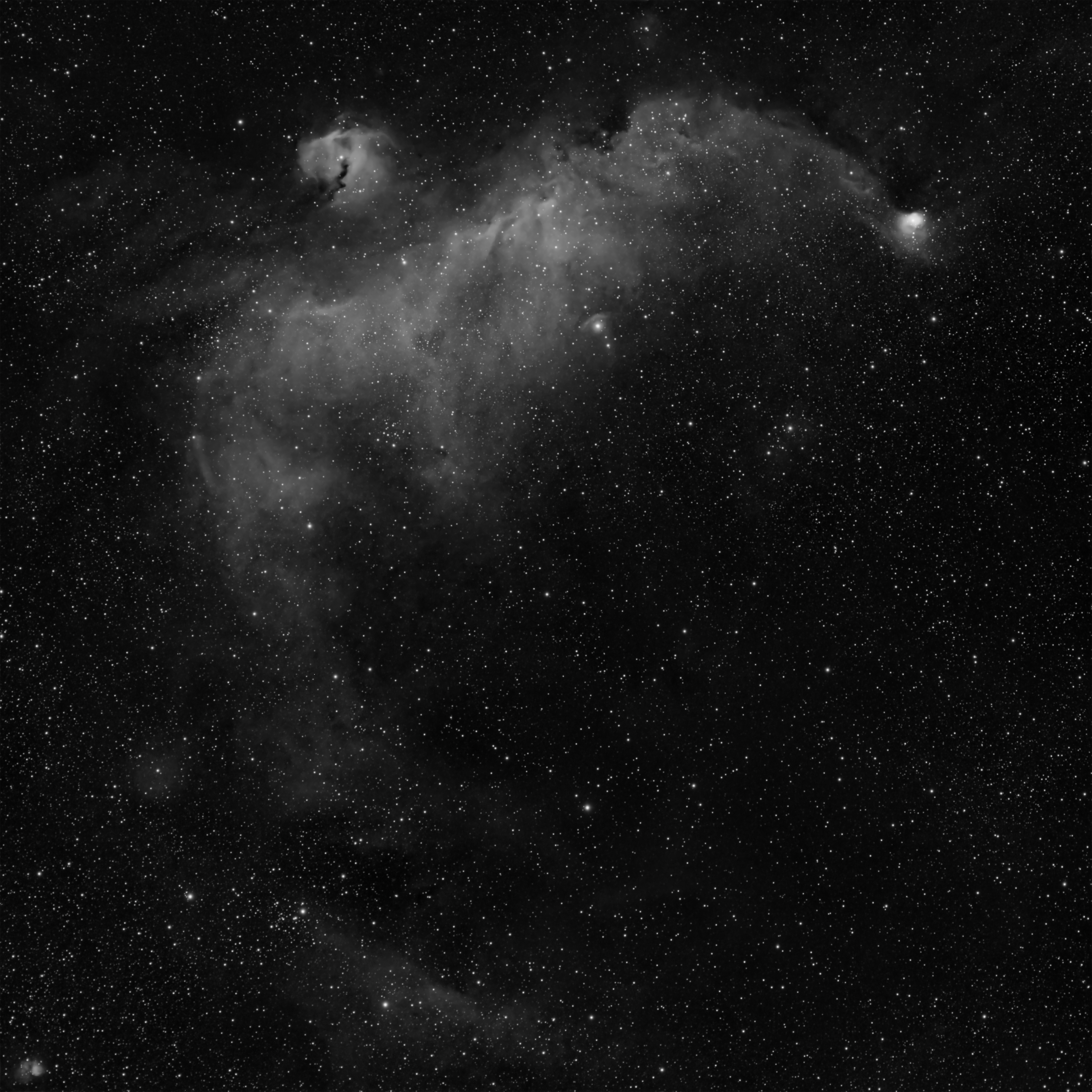 Explore a mesmerizing black and white starscape captured in São Pedro de Alcântara, Brazil.