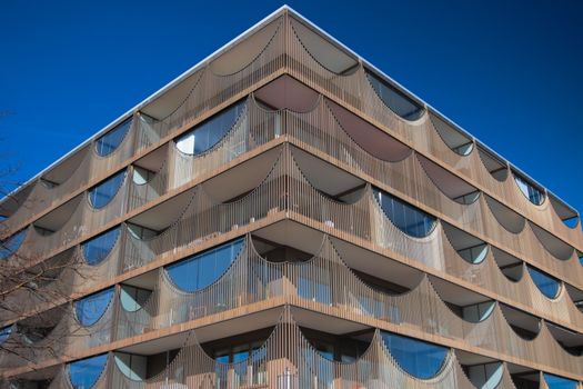 Contemporary architecture with unique design elements in Jönköping, Sweden.