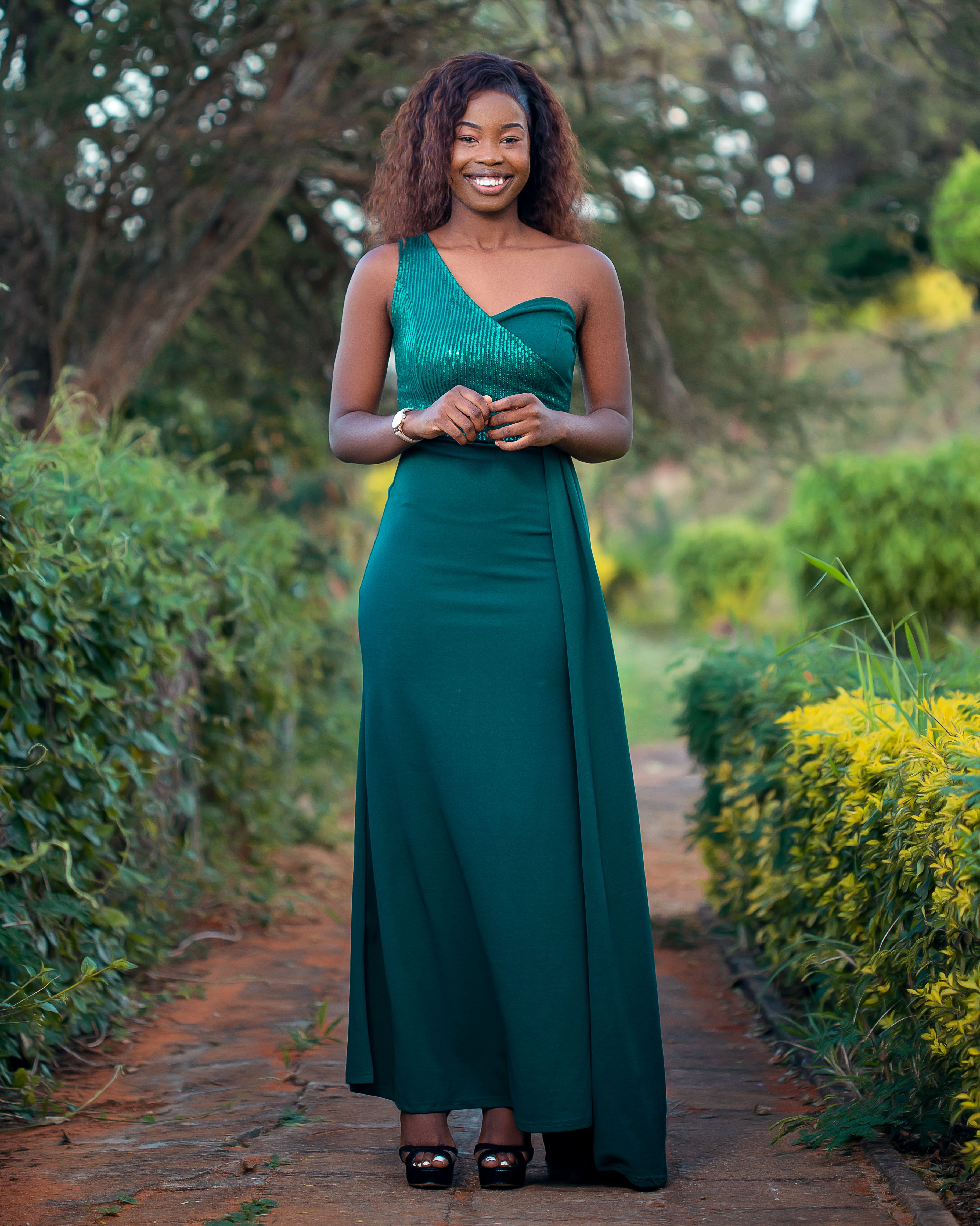 green emerald velvet dress Emerald Isle Green 90s Style Silk Slip Dress main image 1