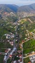 Aerial View of Bodrum Village in Spring