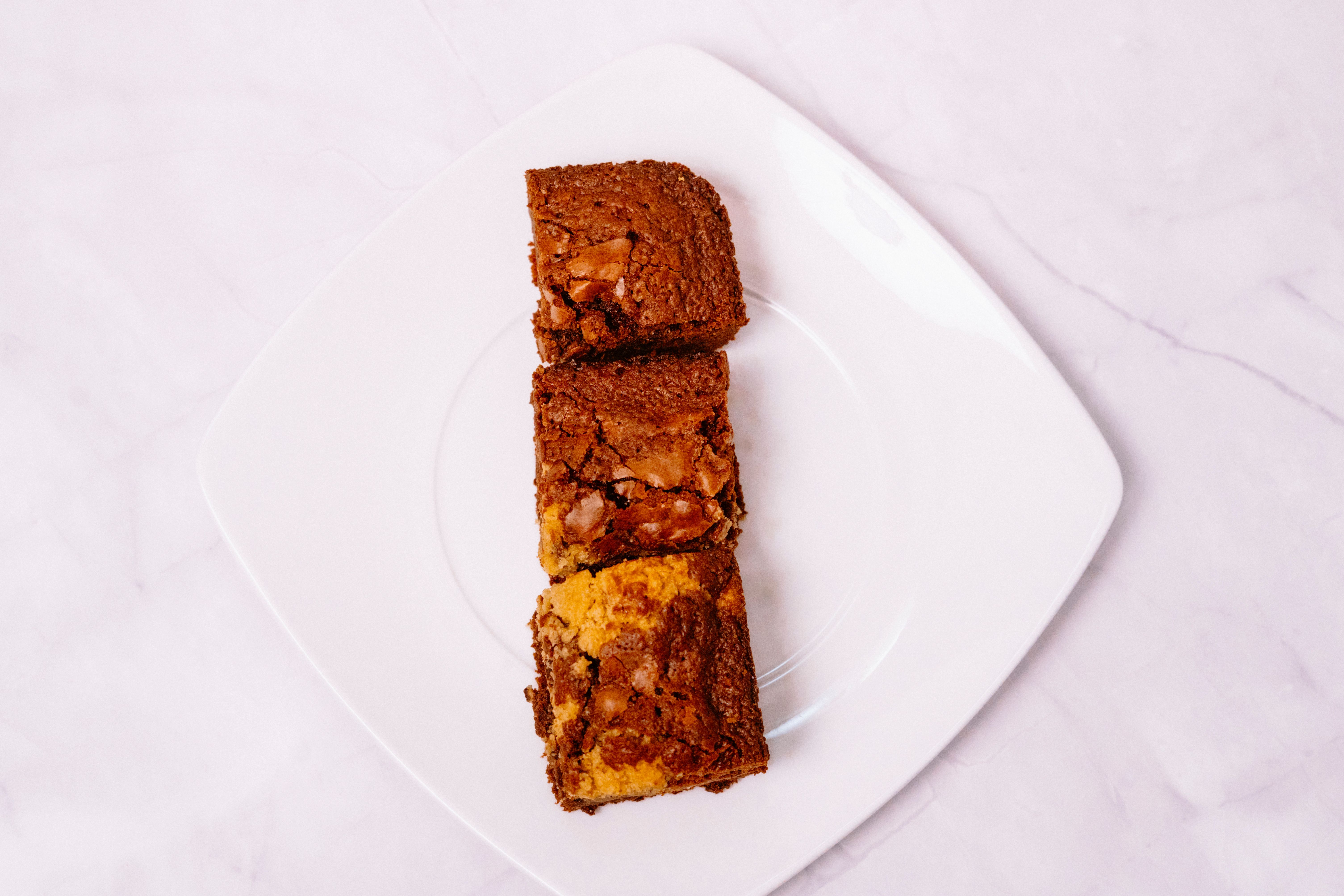 Olive-Oil Brownies with Toasted Almonds