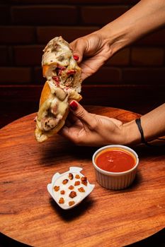 Cheese Steak Sandwich Or Sub On White
