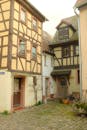 Charming Half-Timbered Houses in German Alley