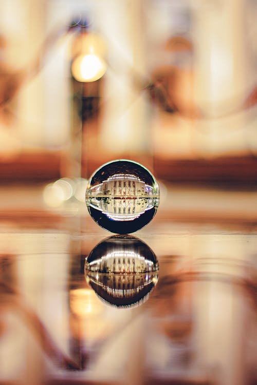 Shallow Focus Photo of Glass Ball