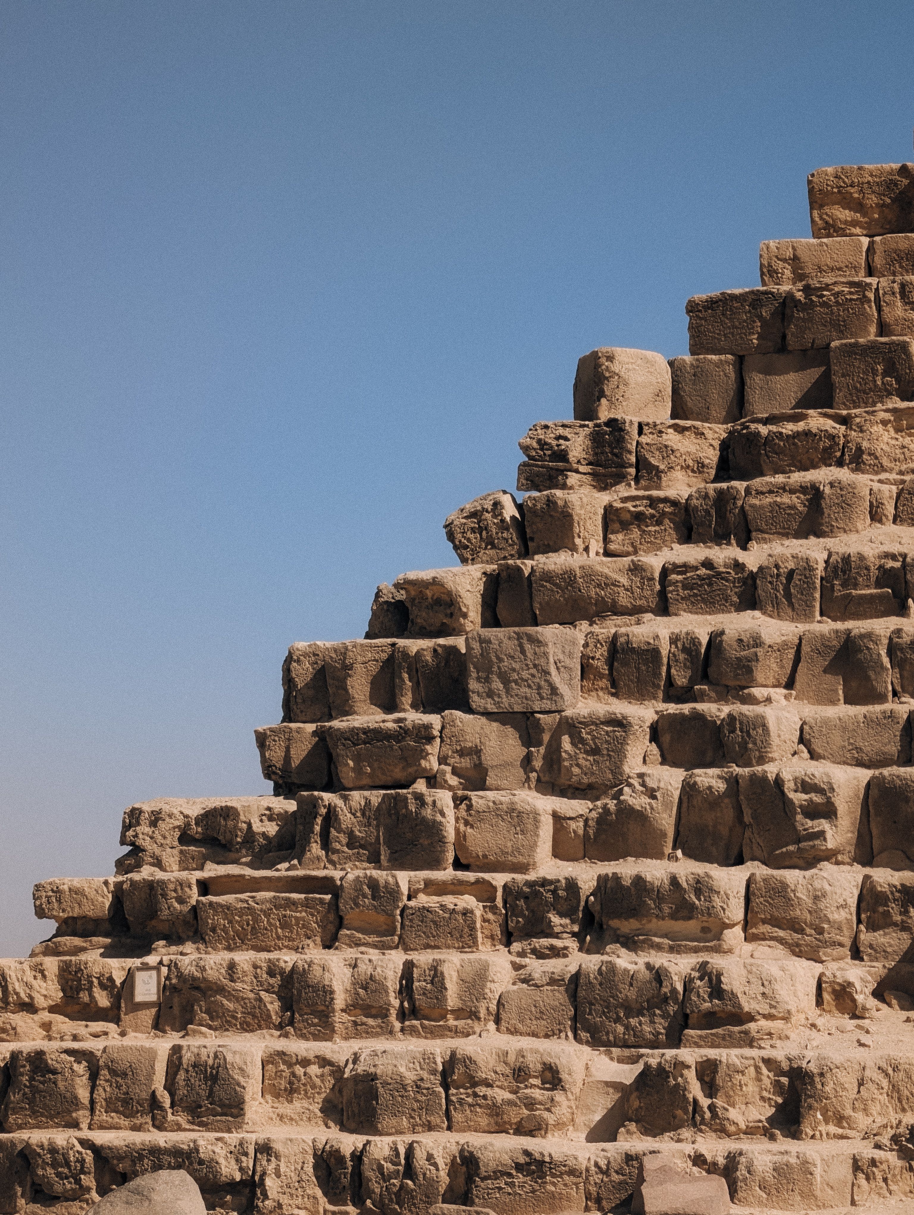 Ancient Pyramid Steps Against Blue Sky · Free Stock Photo