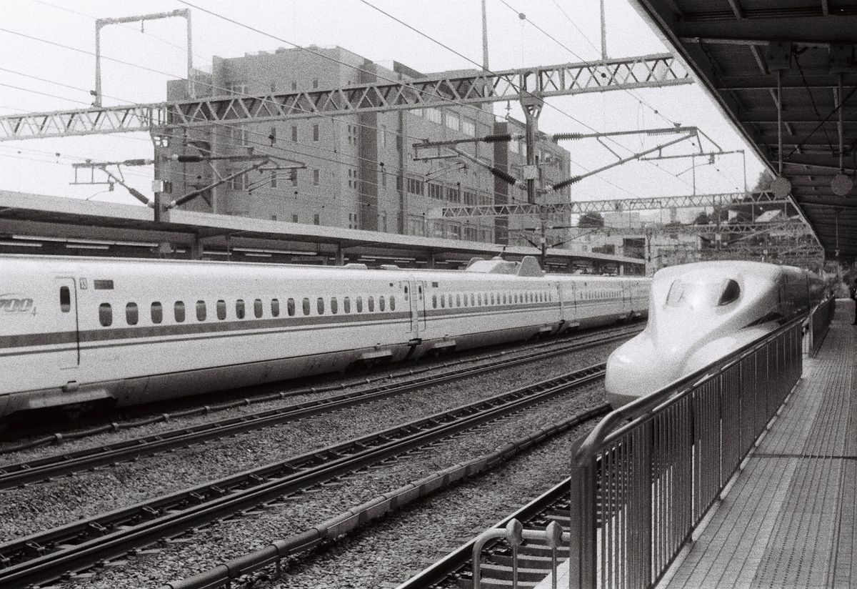 Mount Fuji view from shinkansen window