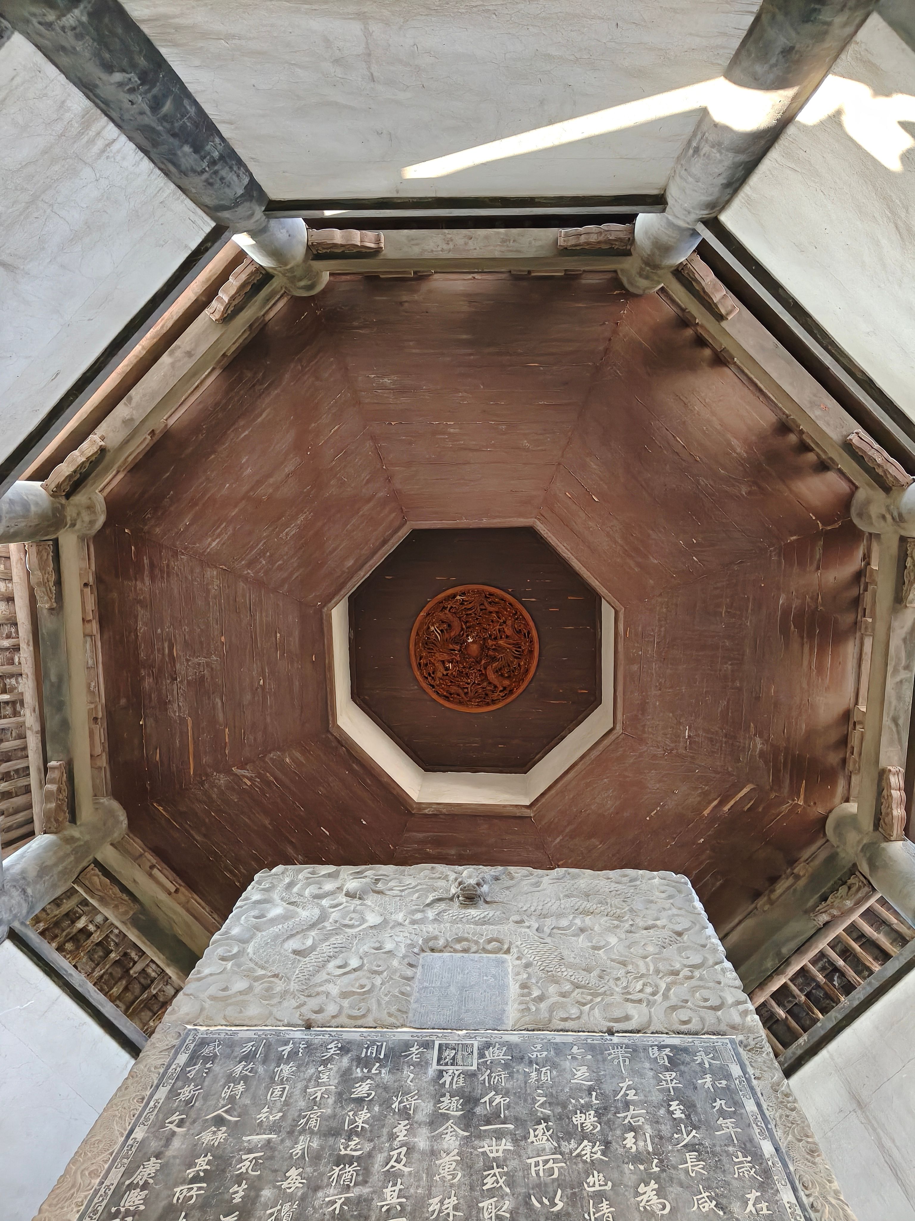 Intricate Pagoda Ceiling with Ancient Inscriptions · Free Stock Photo