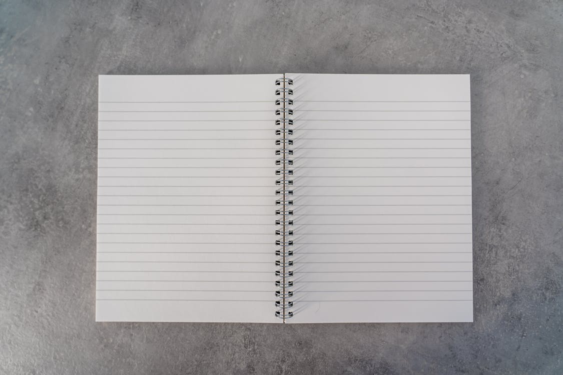 Spiral Notebook With Blank Pages High-Res Stock Photo - Getty Images