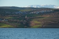 Scenic Landscape with Snow-Capped Mountains and Lake