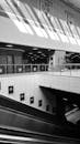 Black and White Interior of Modern Building