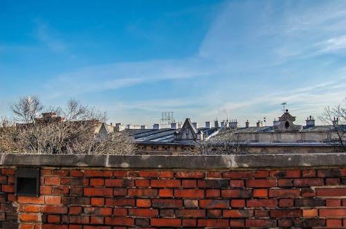 Free stock photo of architecture, blue, brick