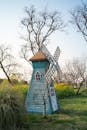 Rustic Windmill in Spring Landscape Nanjing