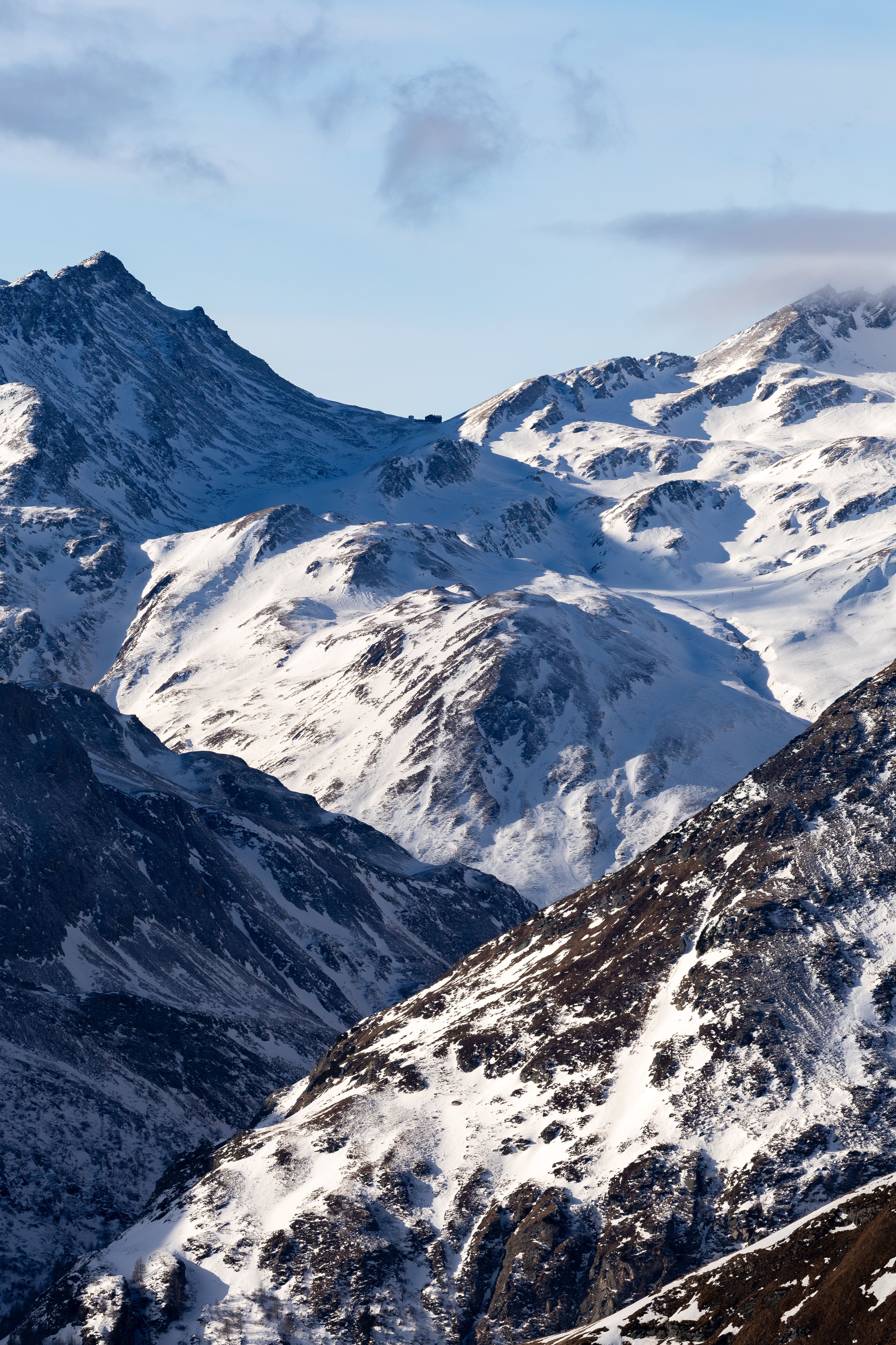 Snow Covered Mountain Under the Blue Sky · Free Stock Photo