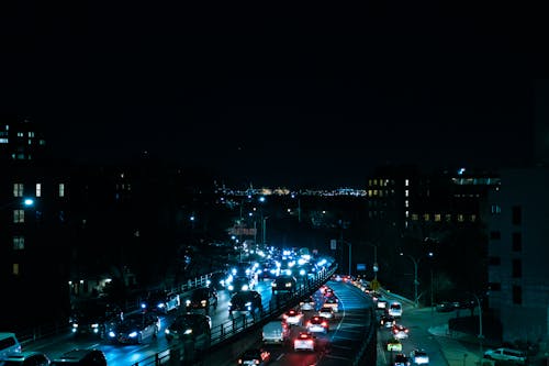 Gratis stockfoto met auto's, autolampen, Brooklyn Bridge