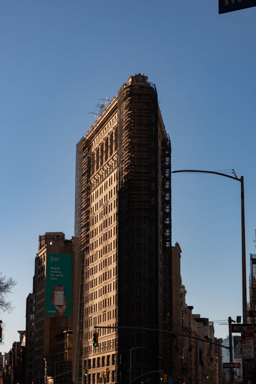 Fotobanka s bezplatnými fotkami na tému Flatiron Building, Manhattan, mrakodrap