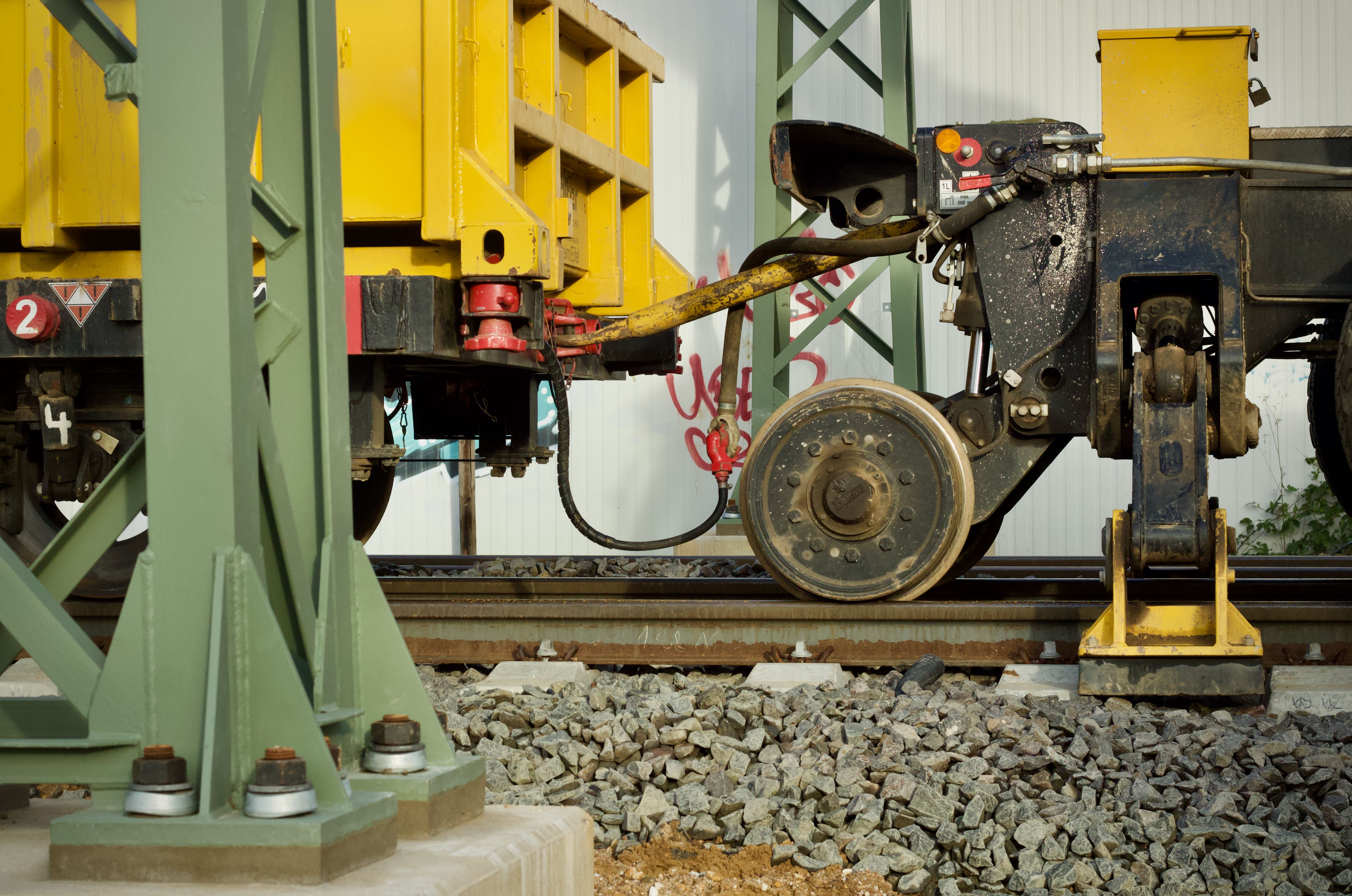 Close-up of Industrial Railway Component Connection · Free Stock Photo