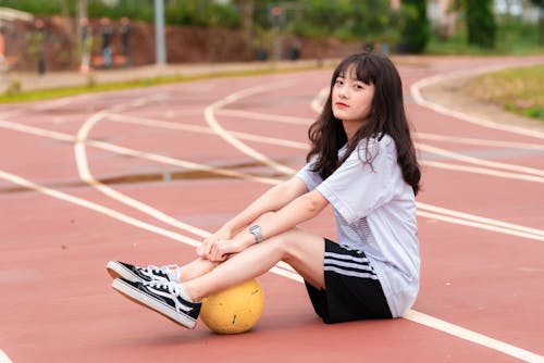 Free stock photo of asian, asian girl, ball