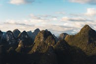 Scenic View of Karst Mountains in Guilin, China