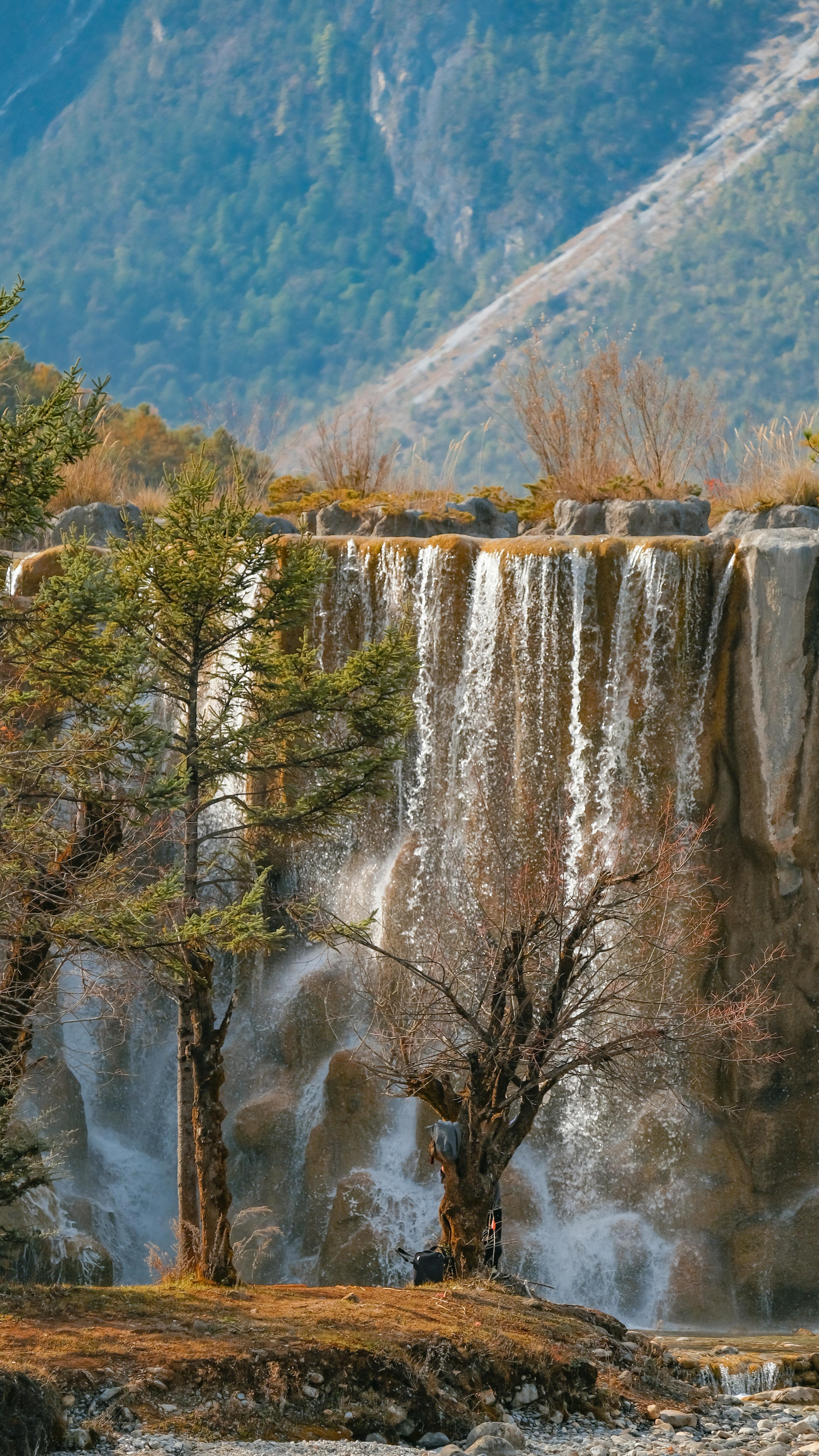 Majestic Waterfall in Lijiang, Yunnan, China