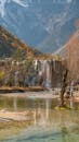 Scenic Waterfall in Autumn, Lijiang, China