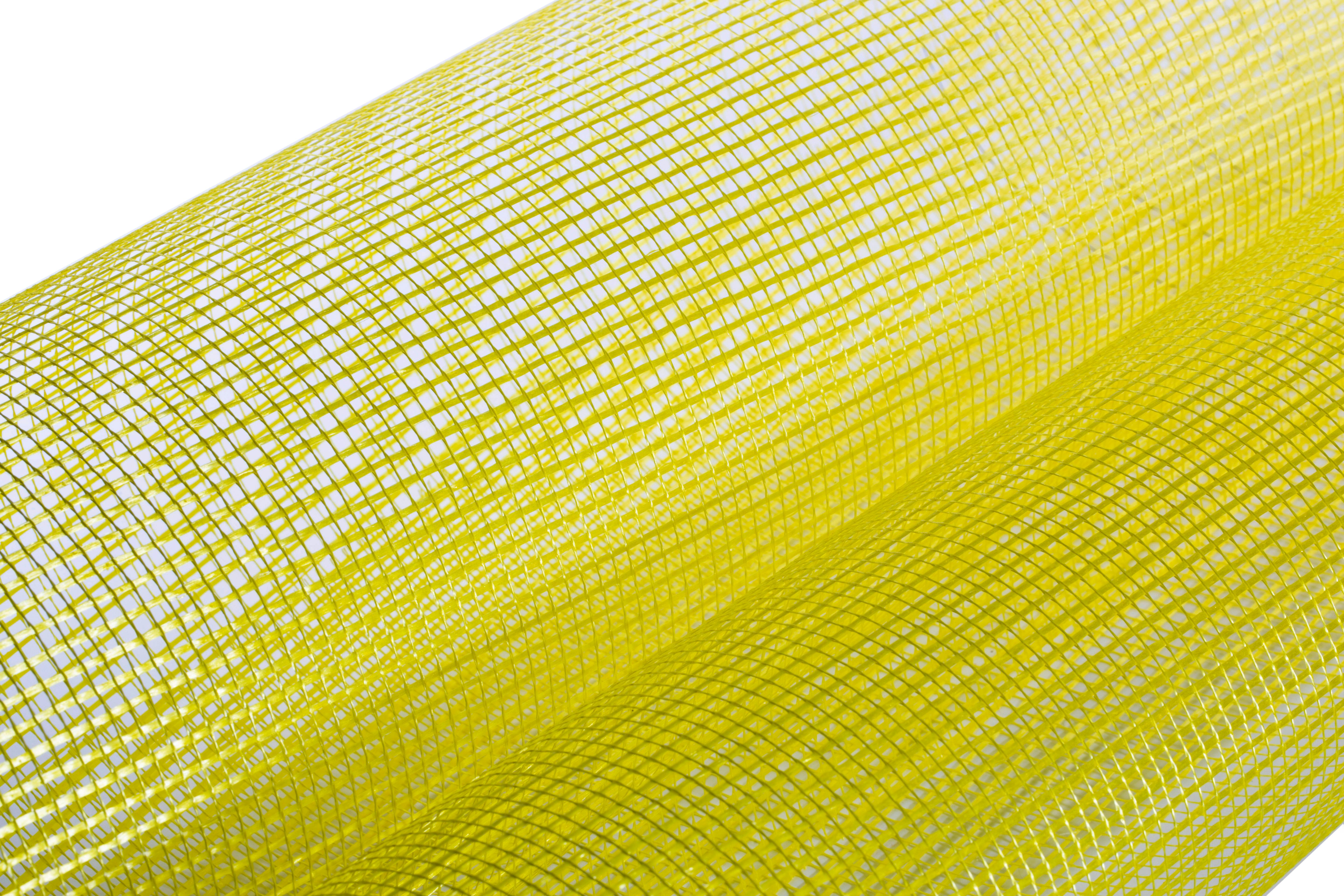 Gratis Immagine ad alta risoluzione di un rotolo di tessuto a rete giallo brillante, ideale per applicazioni tessili o industriali. Foto a disposizione