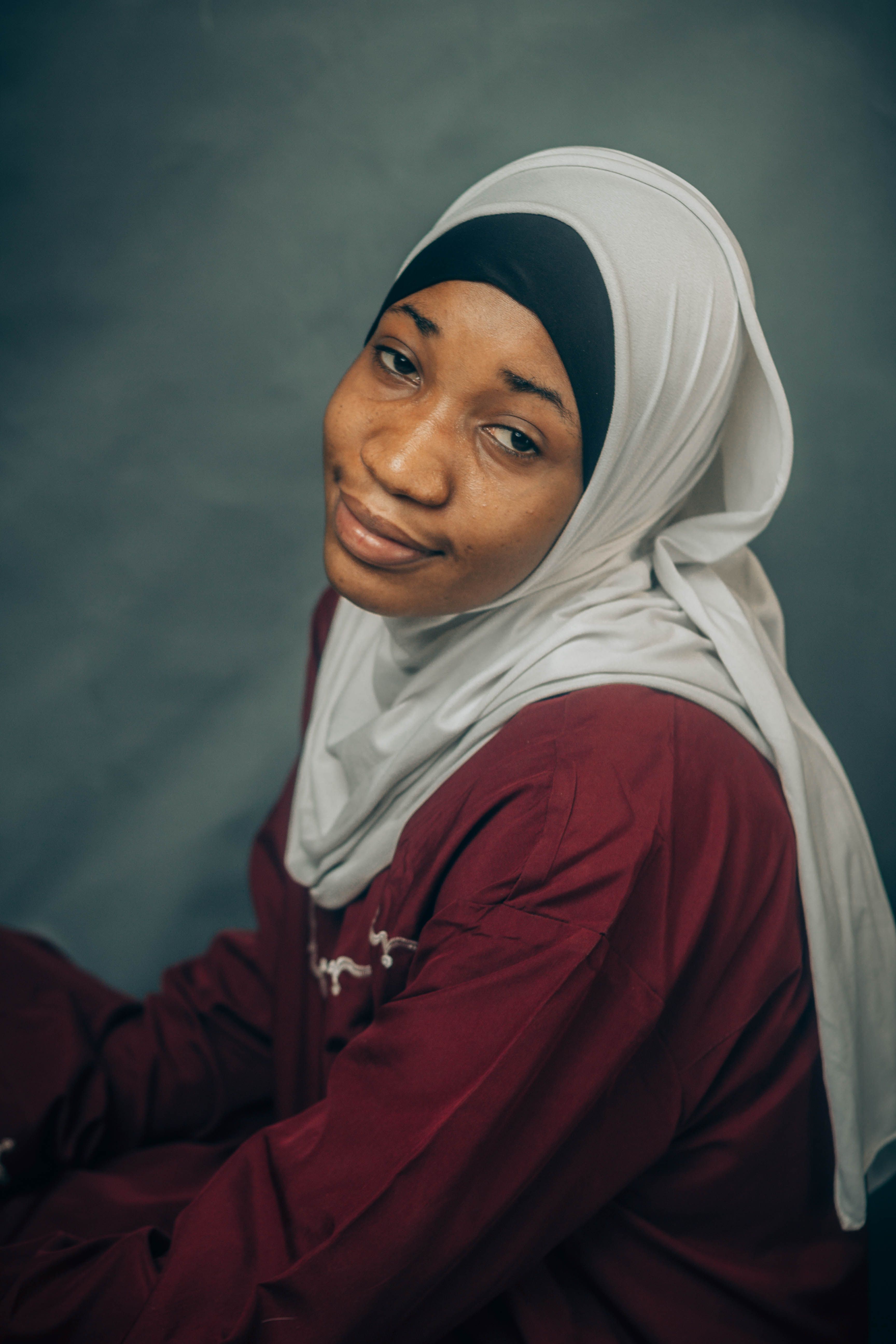 Portrait of Young Woman in Hijab with Warm Smile · Free Stock Photo