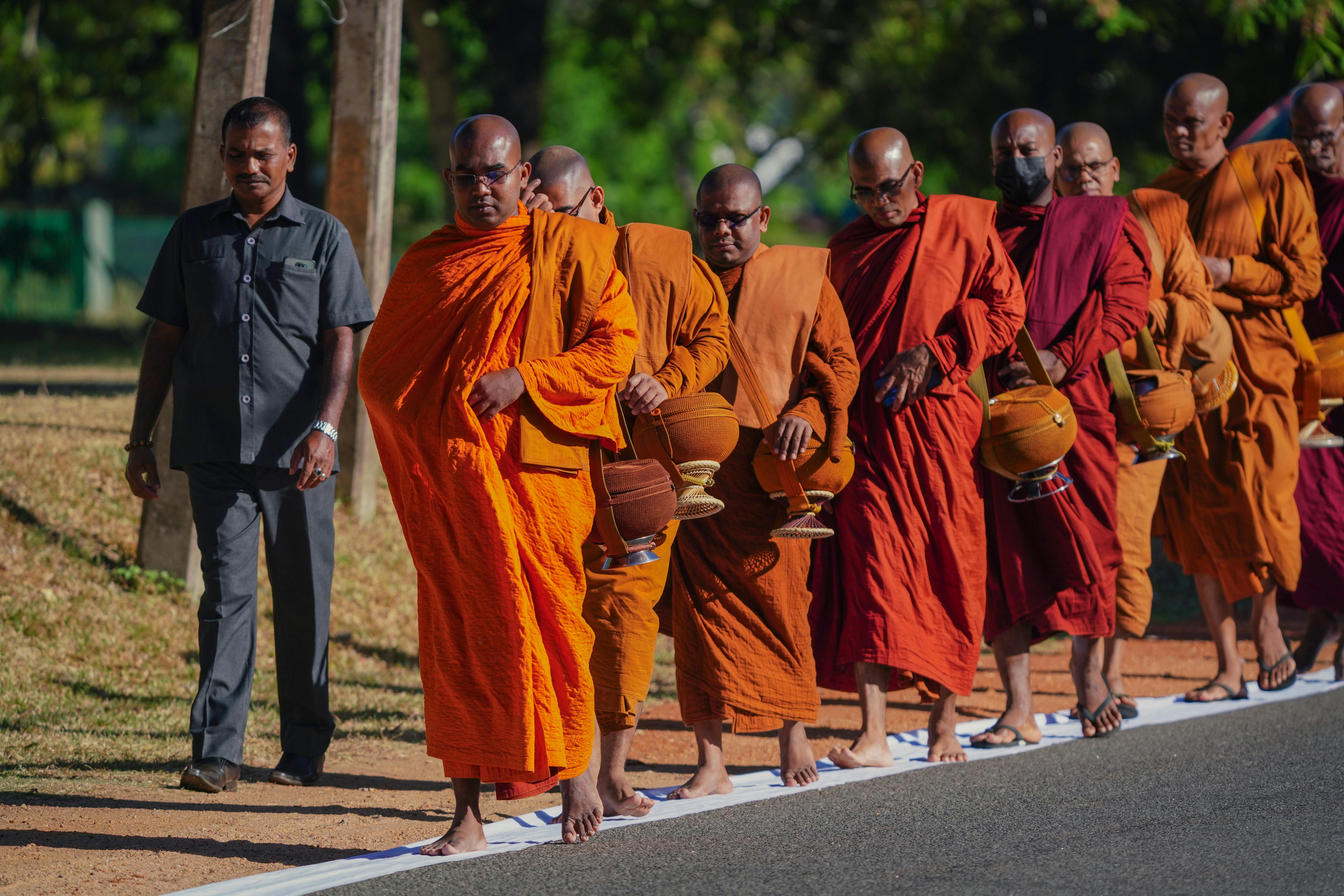 International Buddhist Centre meditation hall Kandy Sri Lanka monks students
