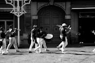 Street Band Marching in Giugliano, Italy