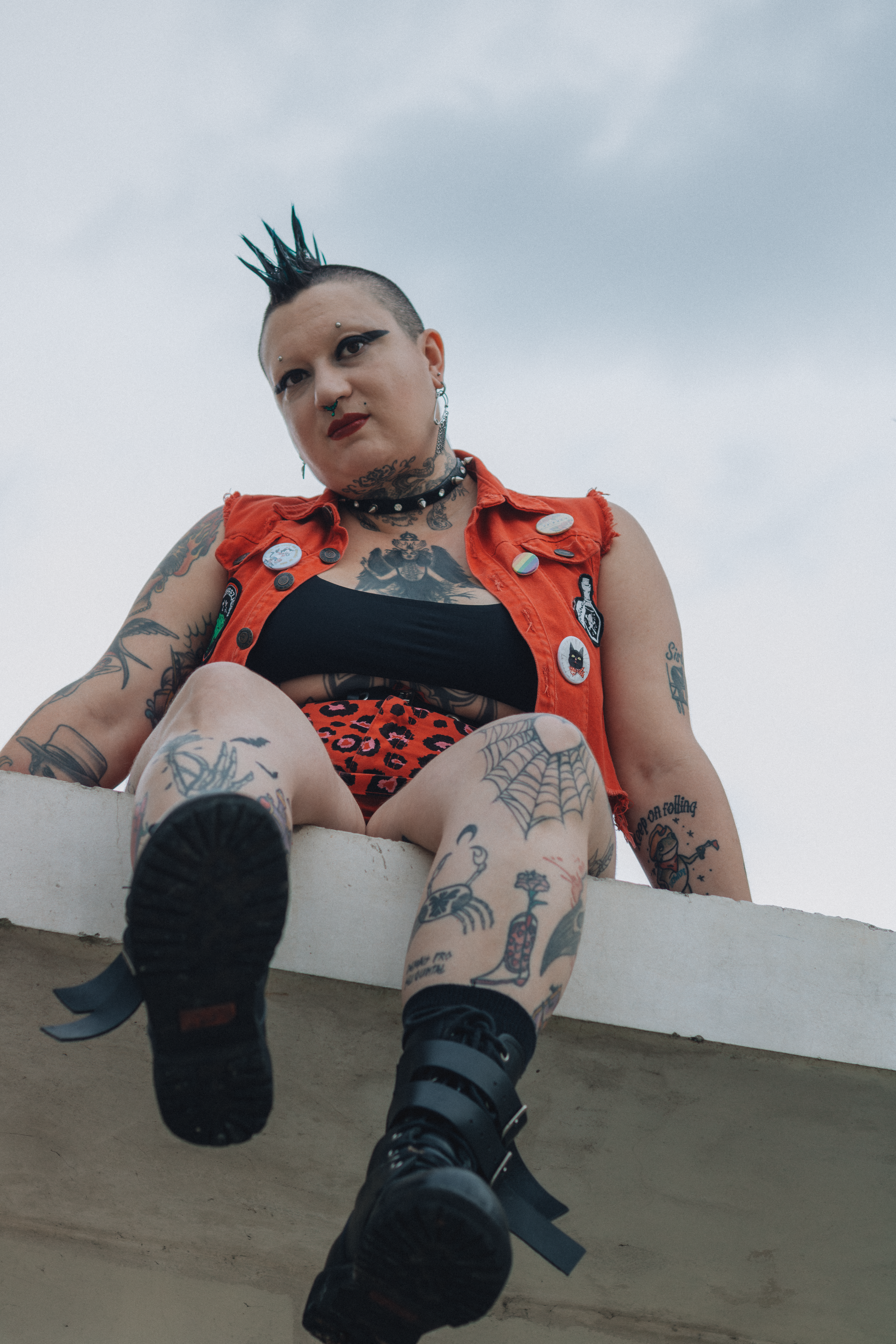 Punk Lifestyle Expression with Tattoos and Fashion · Free Stock Photo