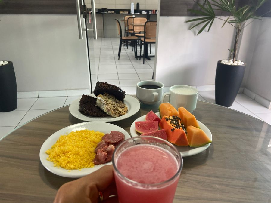 Café da manhã do Hotel Enseada Boa Viagem