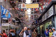 Busy Shopping Street in Quartieri Spagnoli, Naples