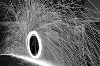 Dramatic Steel Wool Photography in Black and White