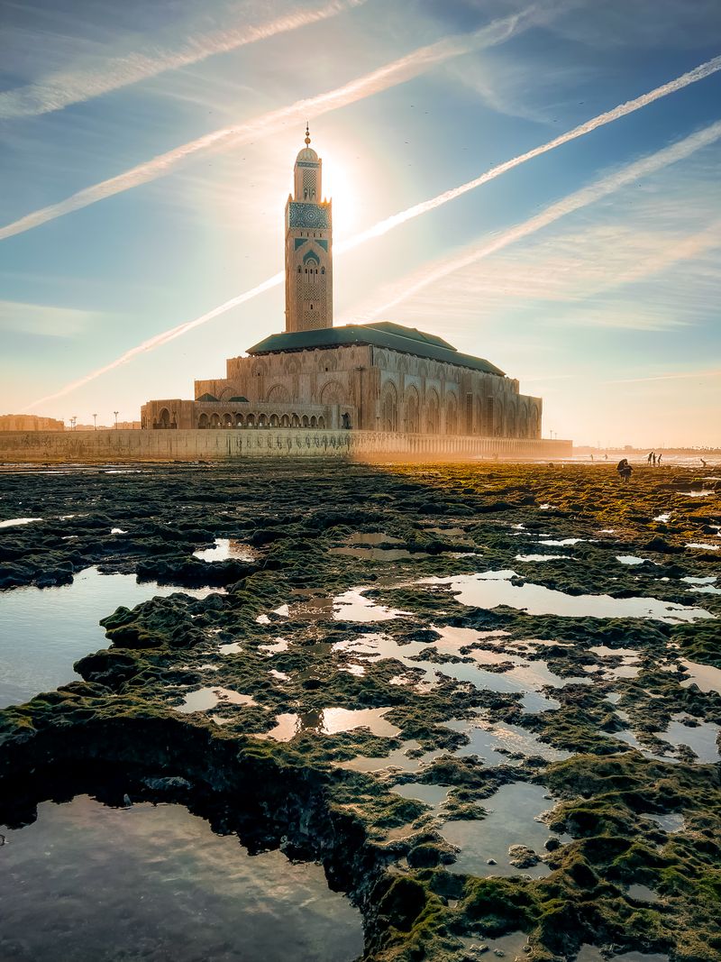 Hassan II Mosque sunrise Casablanca Morocco