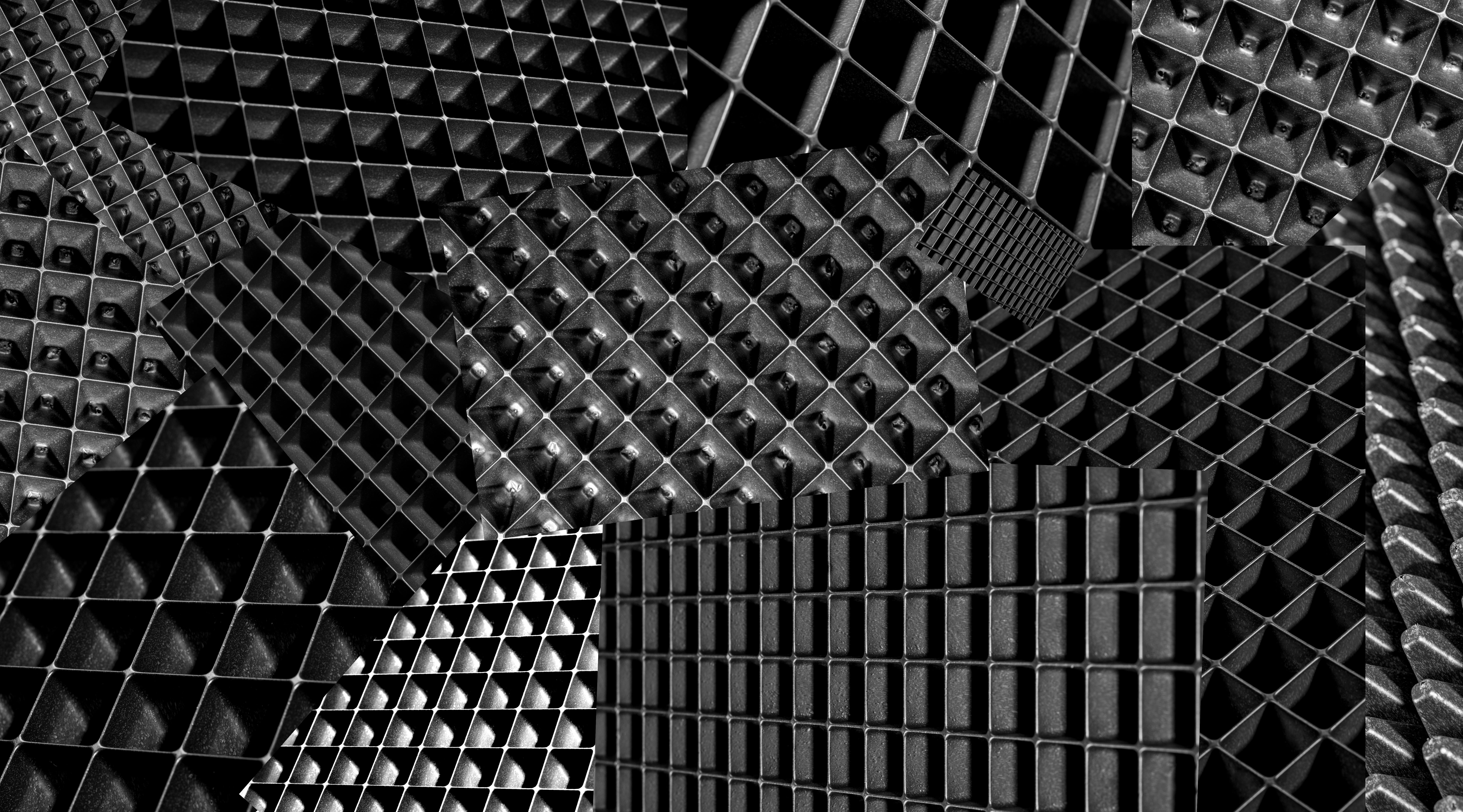 Gratis Intricato motivo geometrico nero con forme a diamante, che crea un design astratto moderno. Foto a disposizione