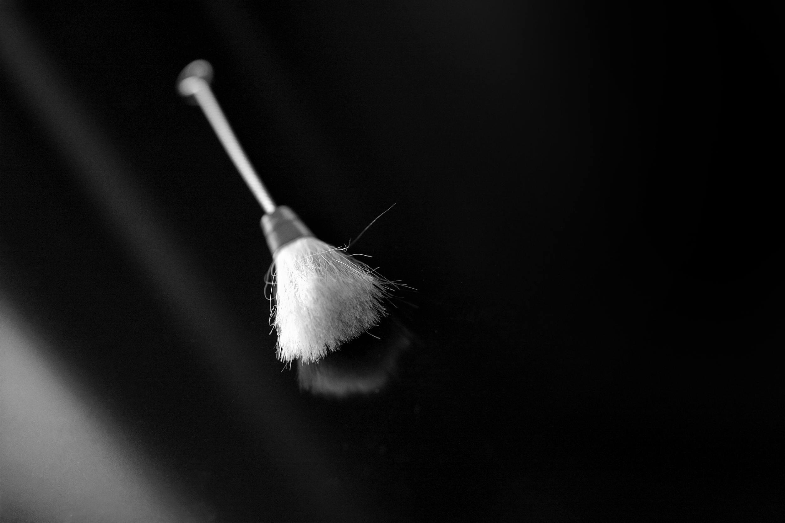 De franc Imatge artística en blanc i negre d'un plomall sobre una superfície fosca, amb una il·luminació espectacular. Foto d'estoc