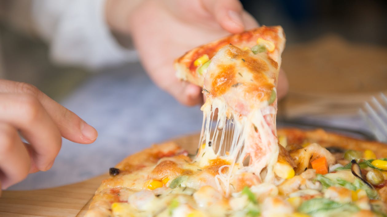 Free Seafood Pizza Melting Cheese Stock Photo