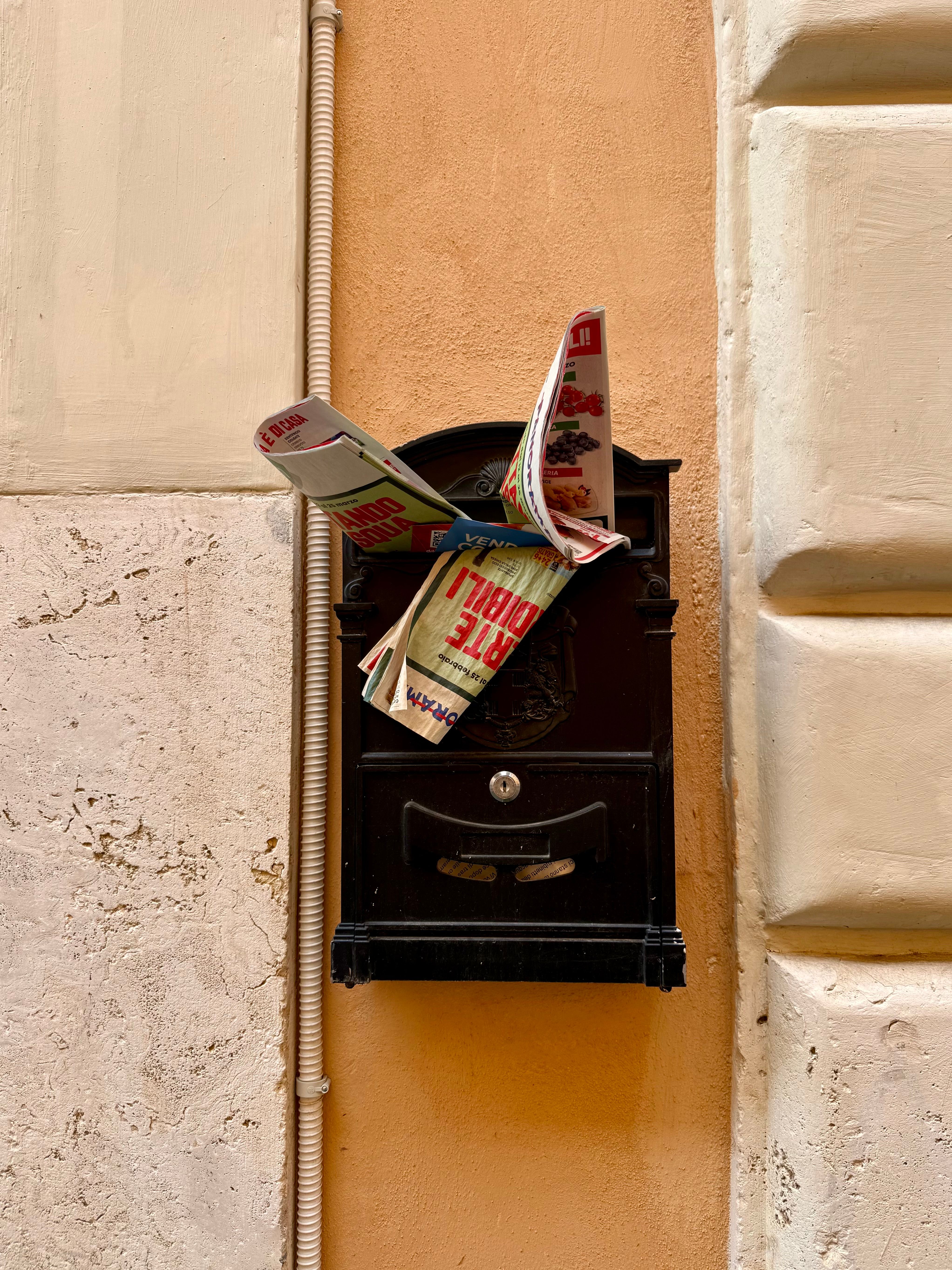 A mail box with a book inside · Free Stock Photo