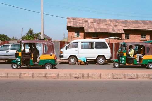 Free Capturing daily street life and local transit in Jos Plateau, Nigeria. Stock Photo
