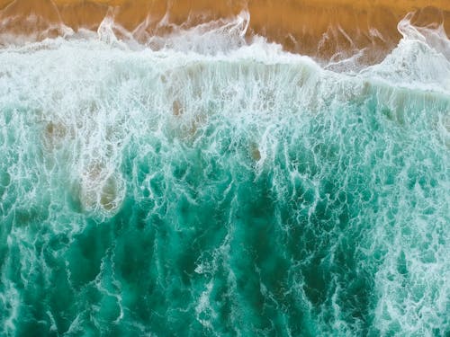 Gratis arkivbilde med bølger, dronebilde, flyfotografering