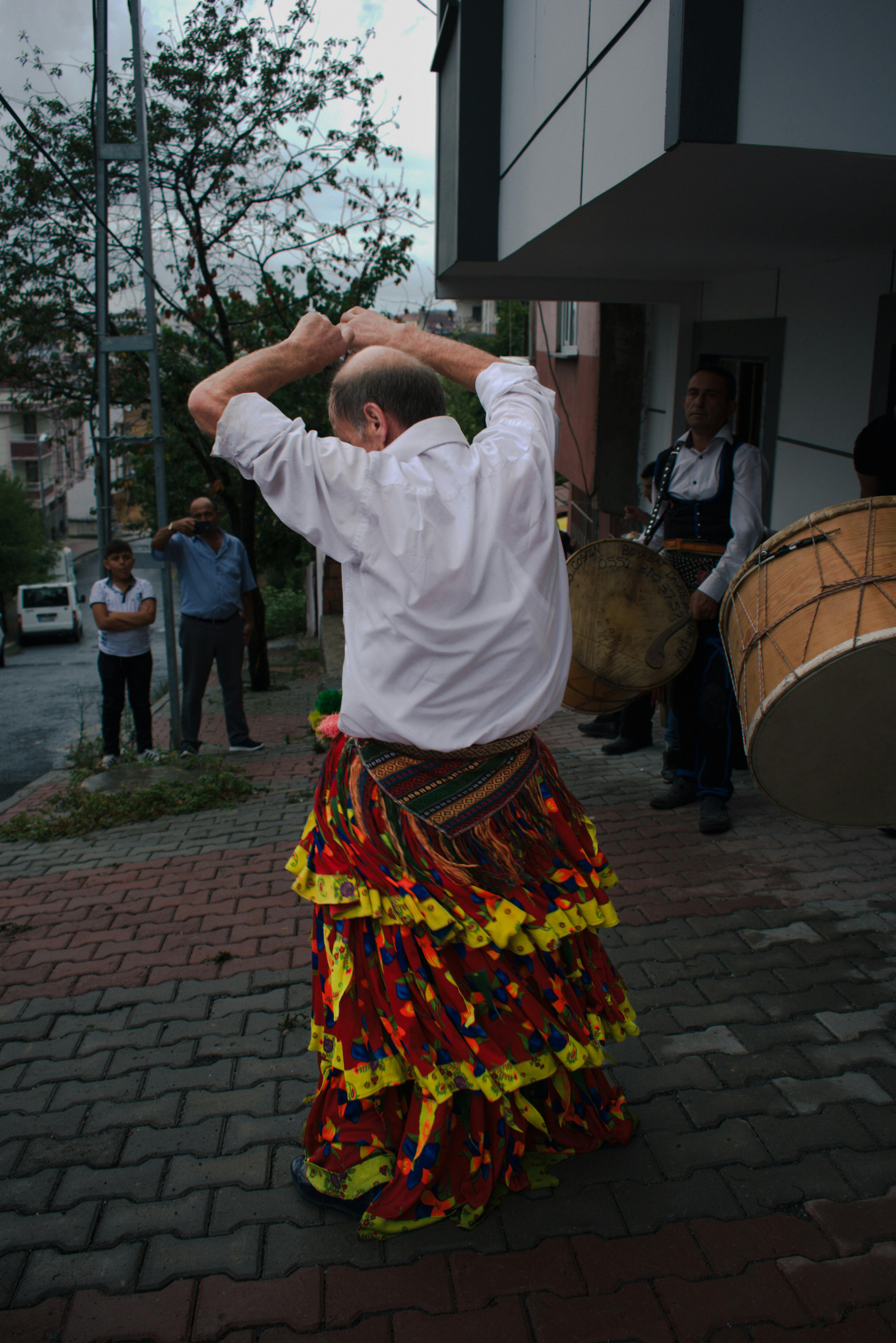 A vibrant traditional dance scene captured in Cide, Kastamonu, Türkiye.