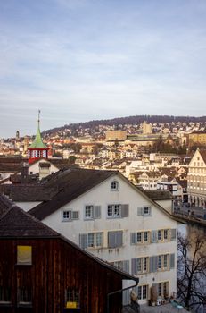 Explore the charming blend of classic and modern architecture in Zurich's picturesque cityscape.