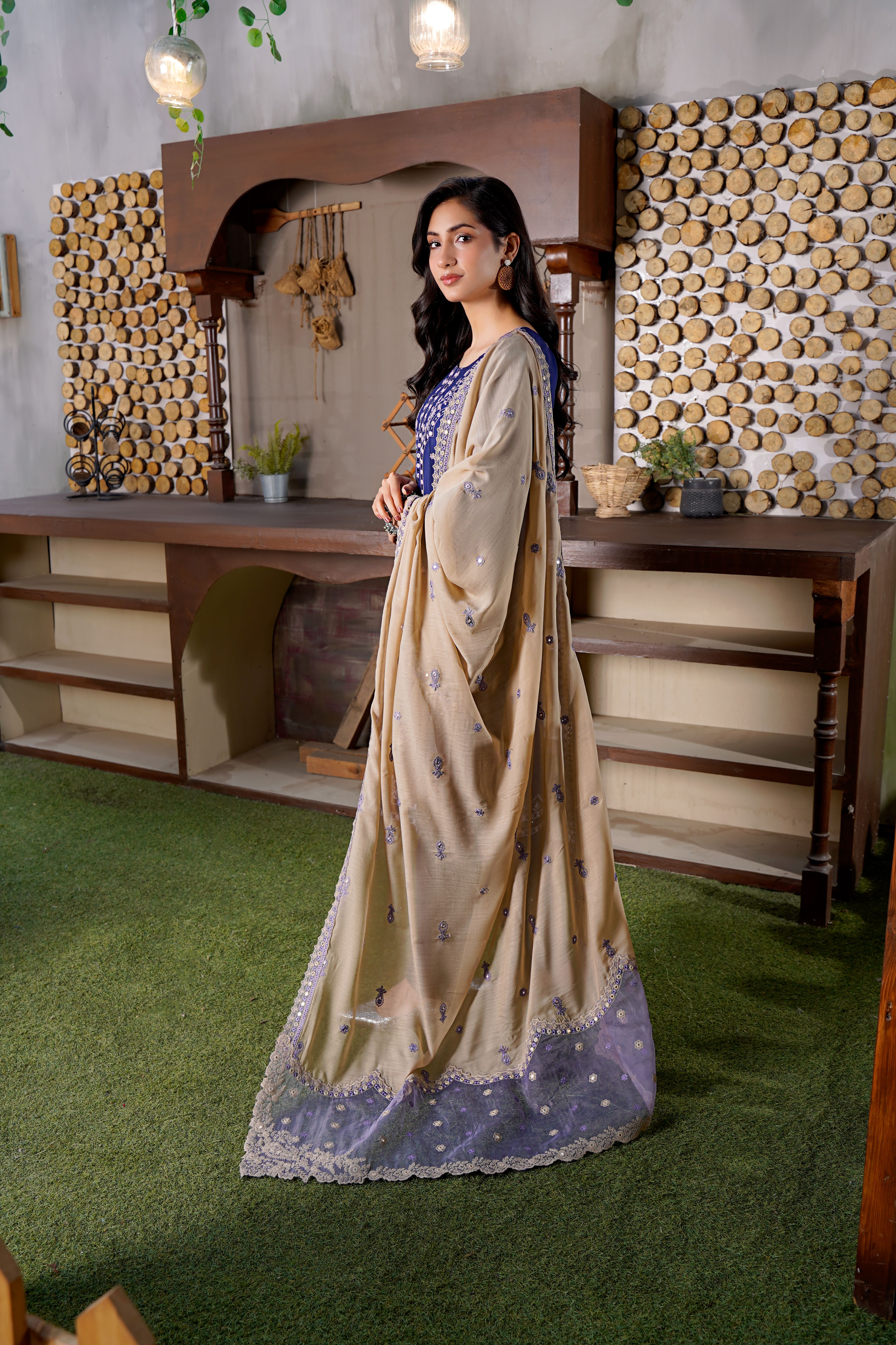 Stylish Traditional Embellished Dress