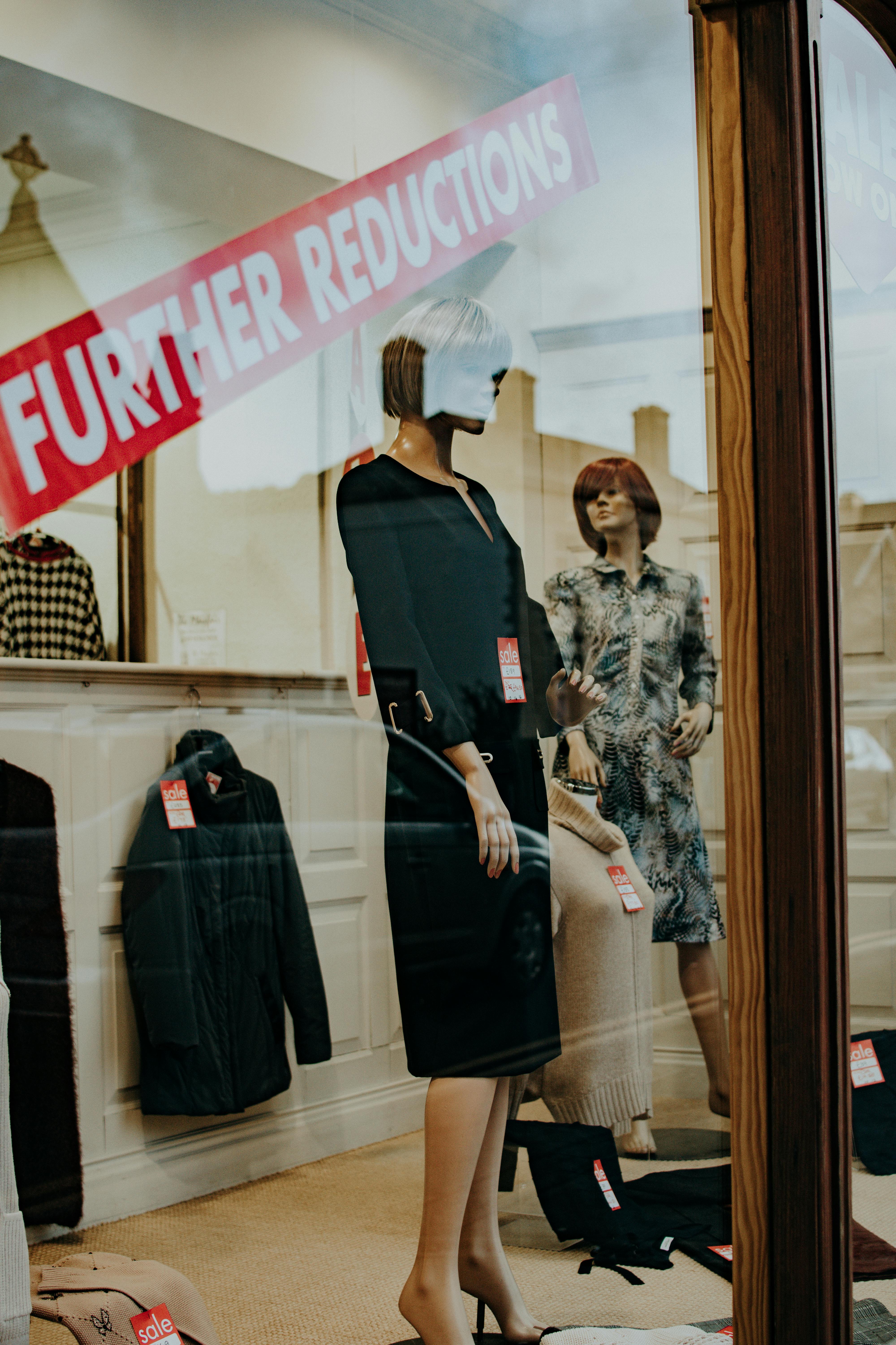 black dress on mannequin